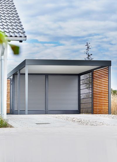 Carport aus stahl